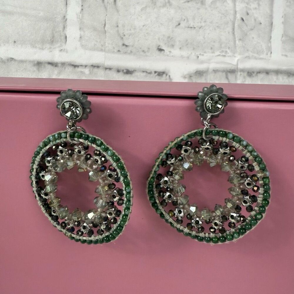 Beaded Statement Earrings